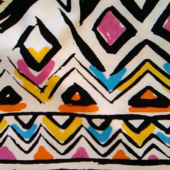 Perceptions Border Print Shift Dress - Picture 6 of 7